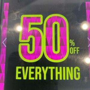 Everything in shop 50% off